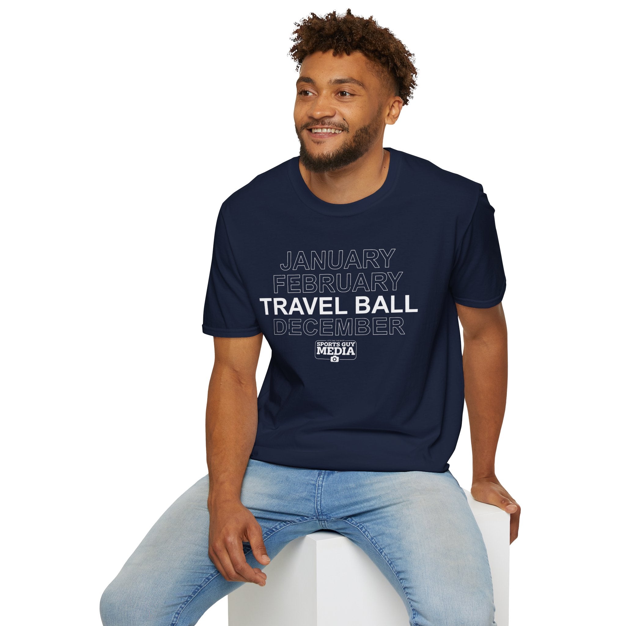 January February TRAVEL BALL December T-Shirt