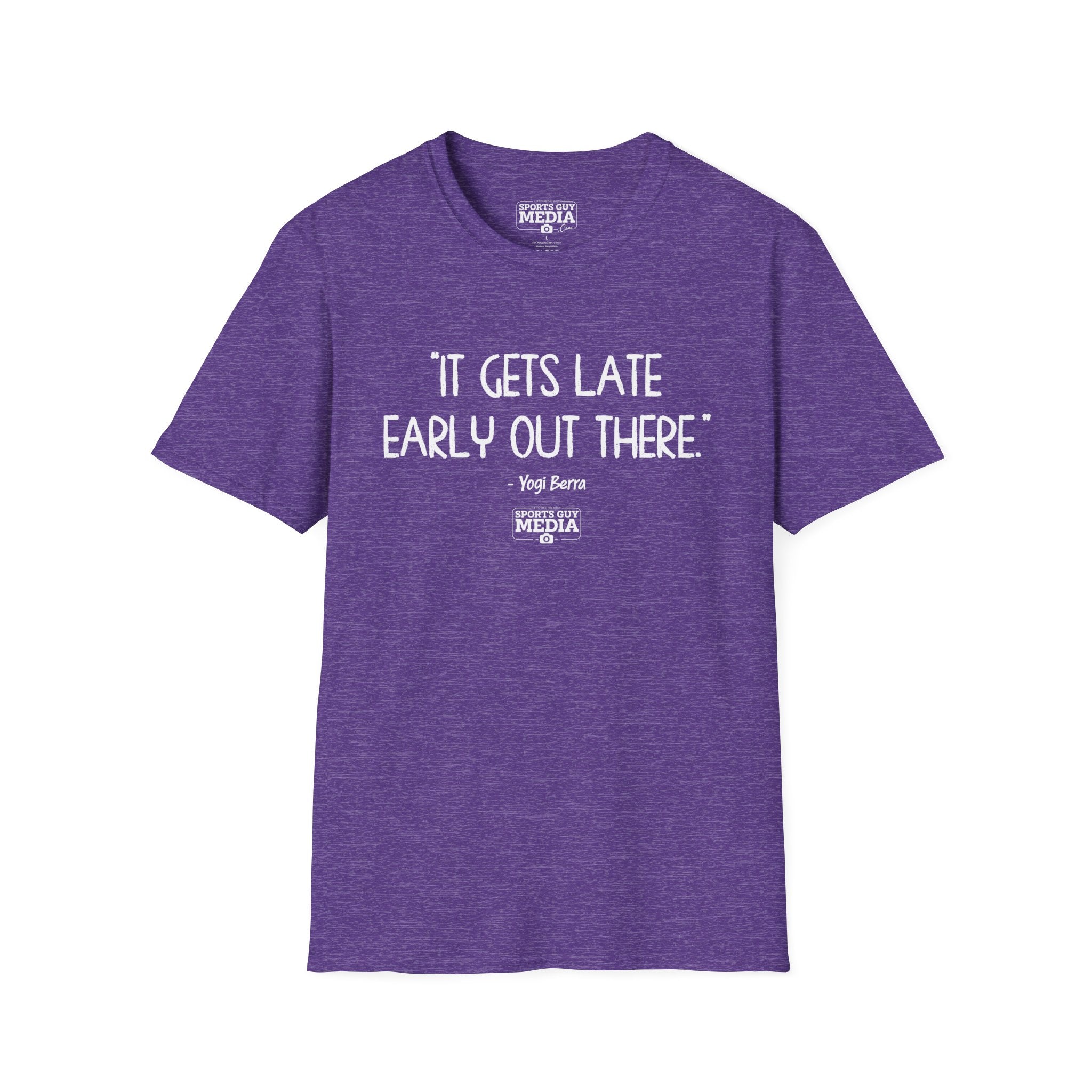 Yogi Berra IT GETS LATE EARLY T-Shirt