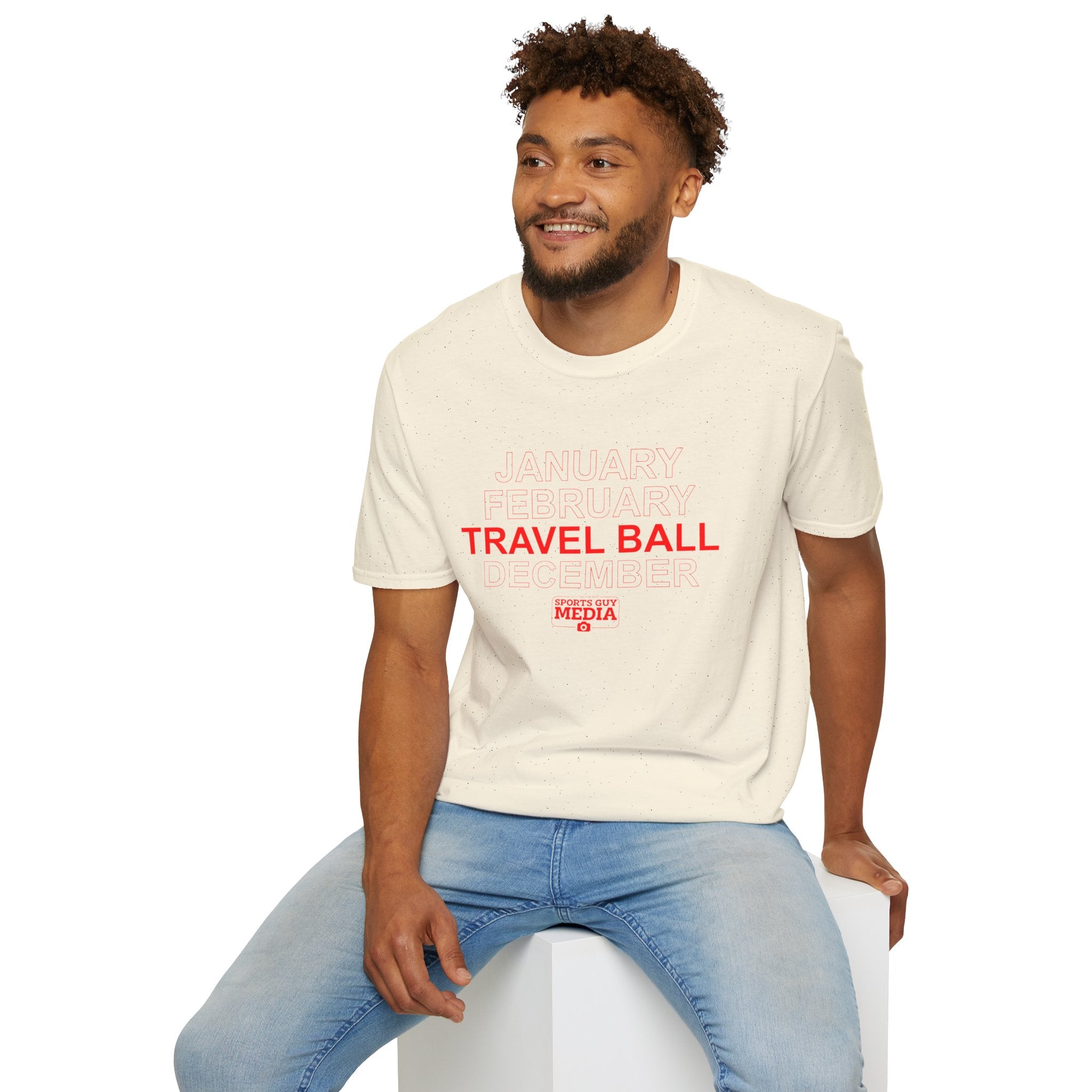 January February TRAVEL BALL December T-Shirt