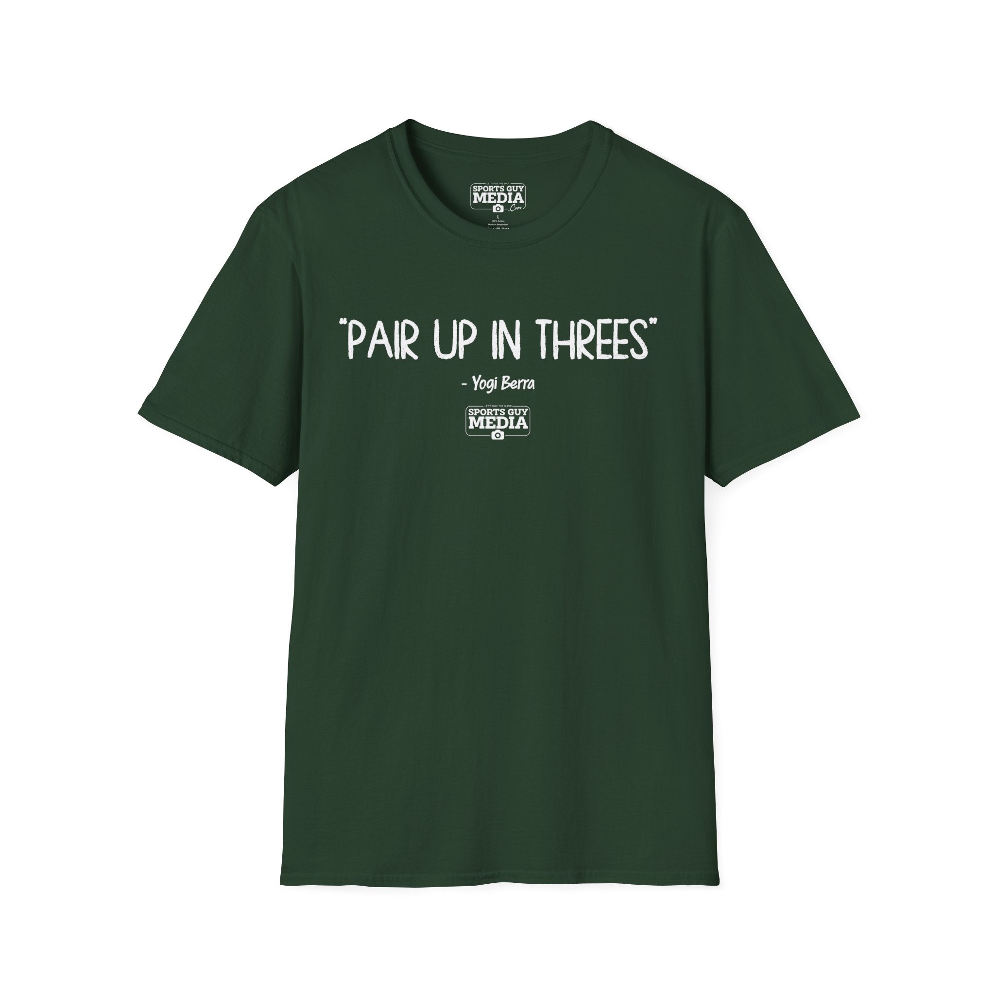 Yogi Berra PAIR UP IN THREES T-Shirt