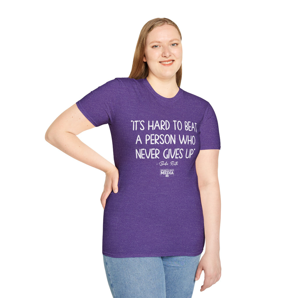 Babe Ruth NEVER GIVES UP T-Shirt
