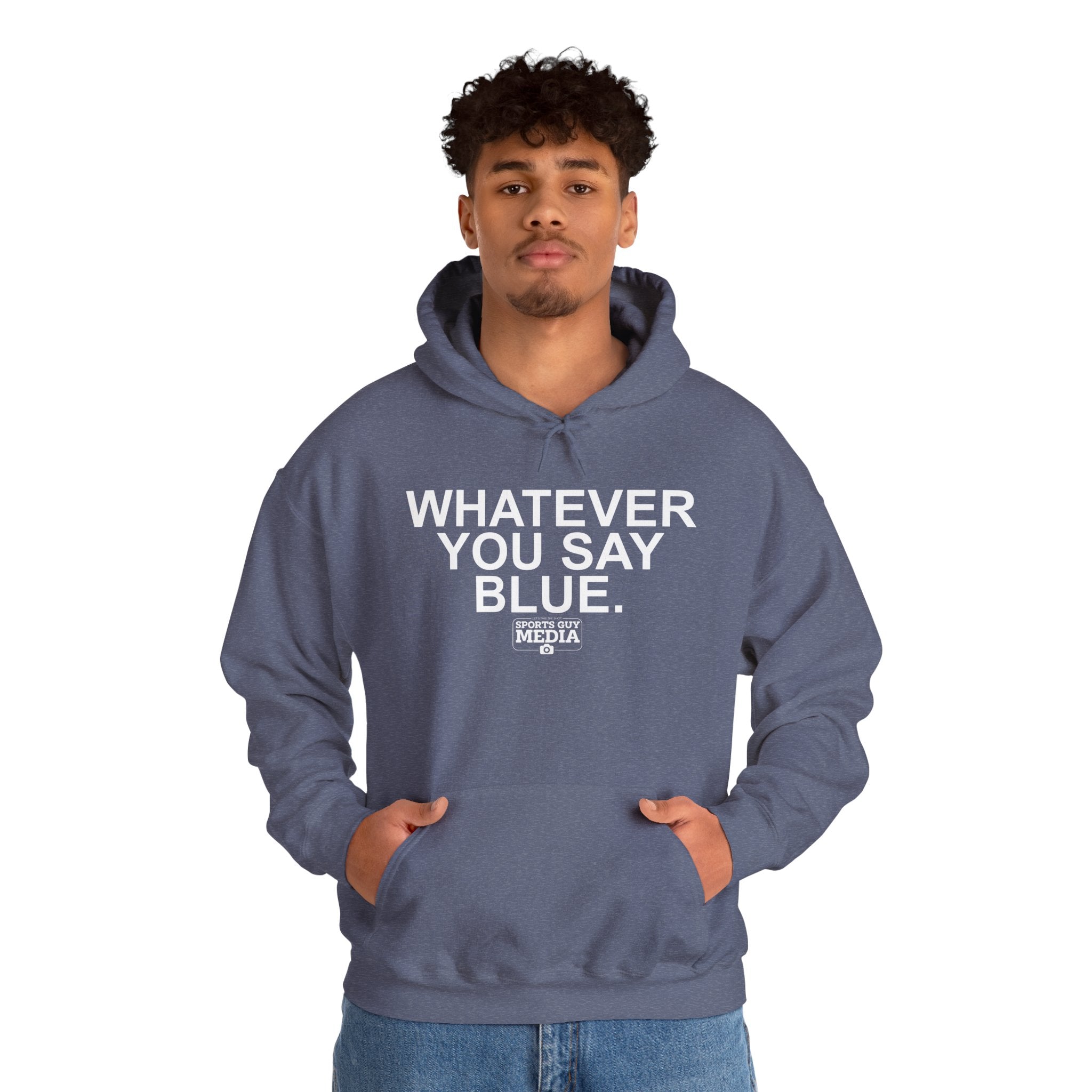 Whatever You Say Blue Hoodie