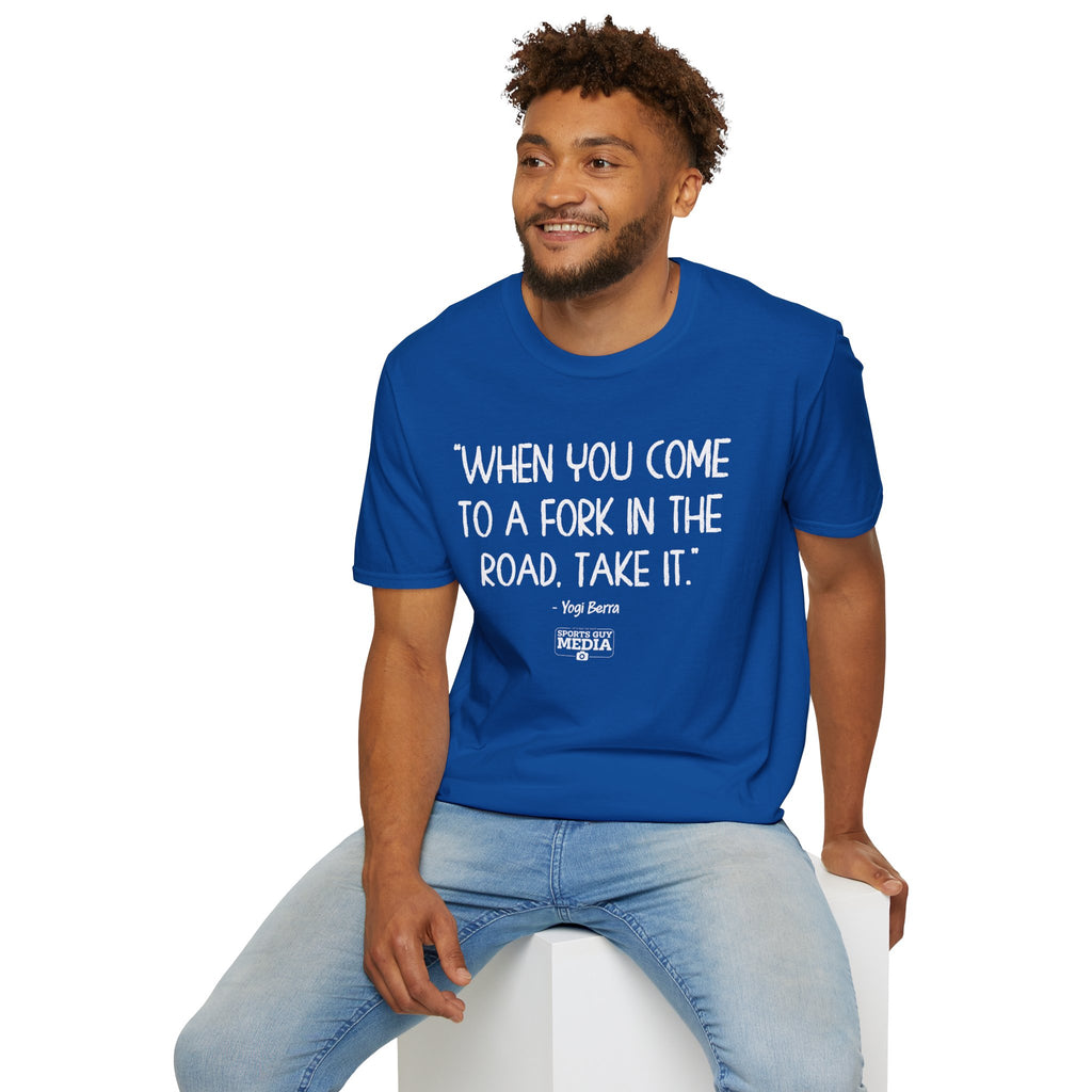 Yogi Berra FORK IN THE ROAD T-Shirt