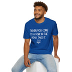 Yogi Berra FORK IN THE ROAD T-Shirt
