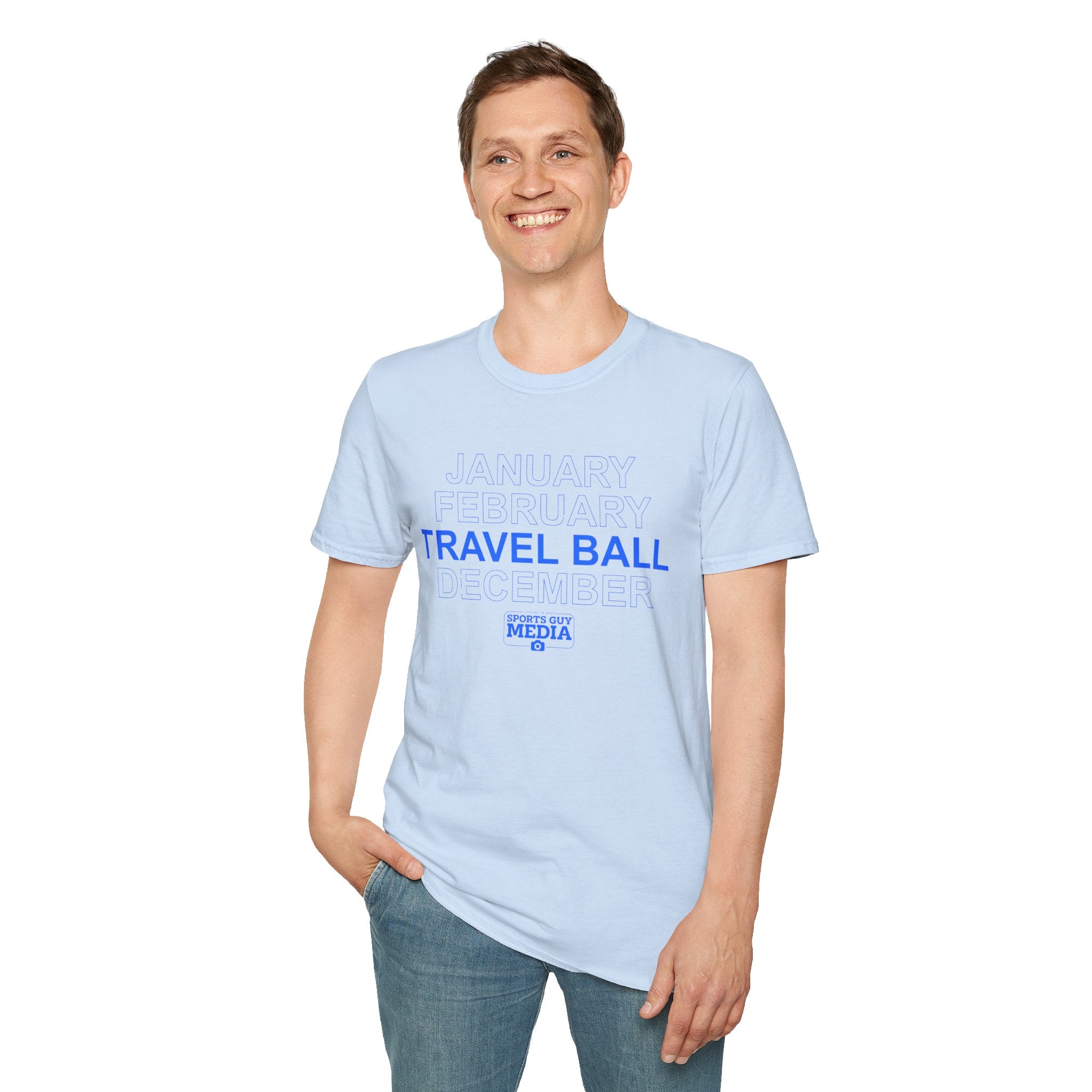 January February TRAVEL BALL December T-Shirt