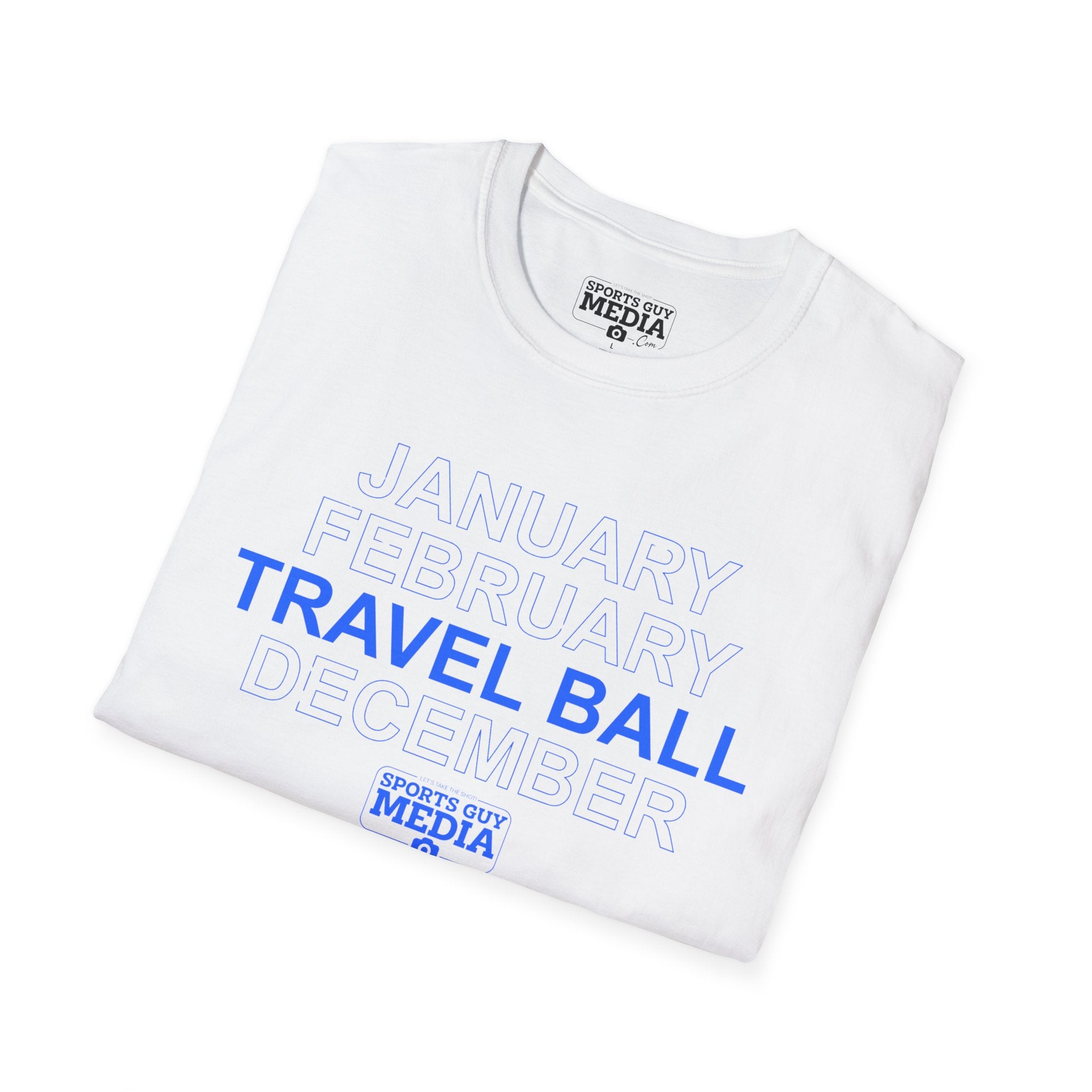 January February TRAVEL BALL December T-Shirt