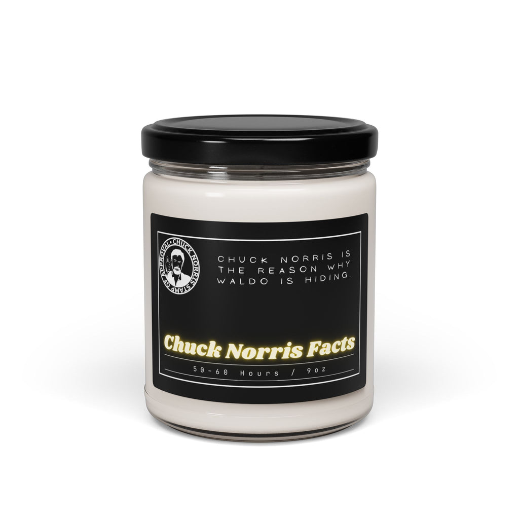 Chuck Norris is the reason why Waldo is hiding. - Chuck Norris Facts - Scented Soy Candle, 9oz