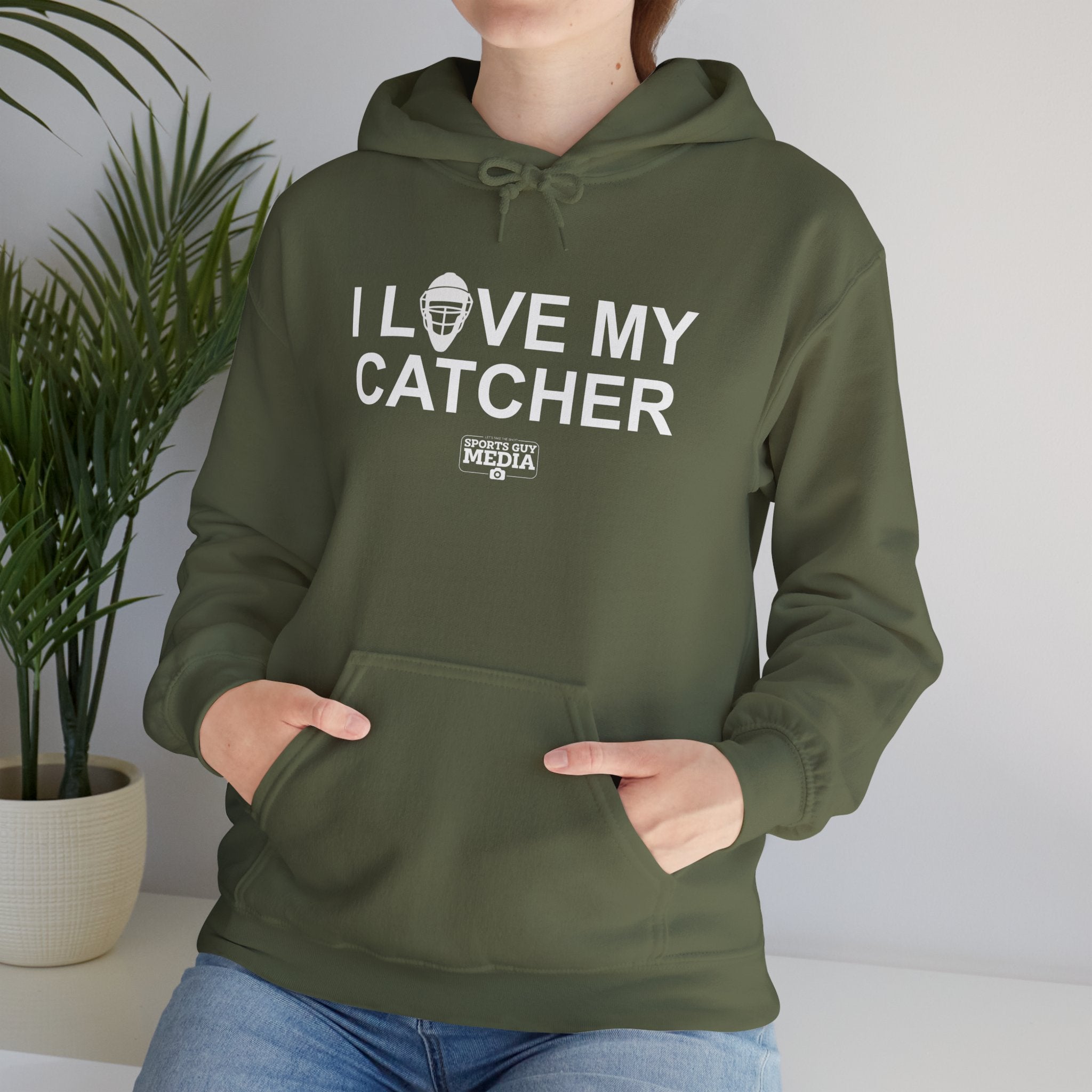 I Love My Catcher Hoodie