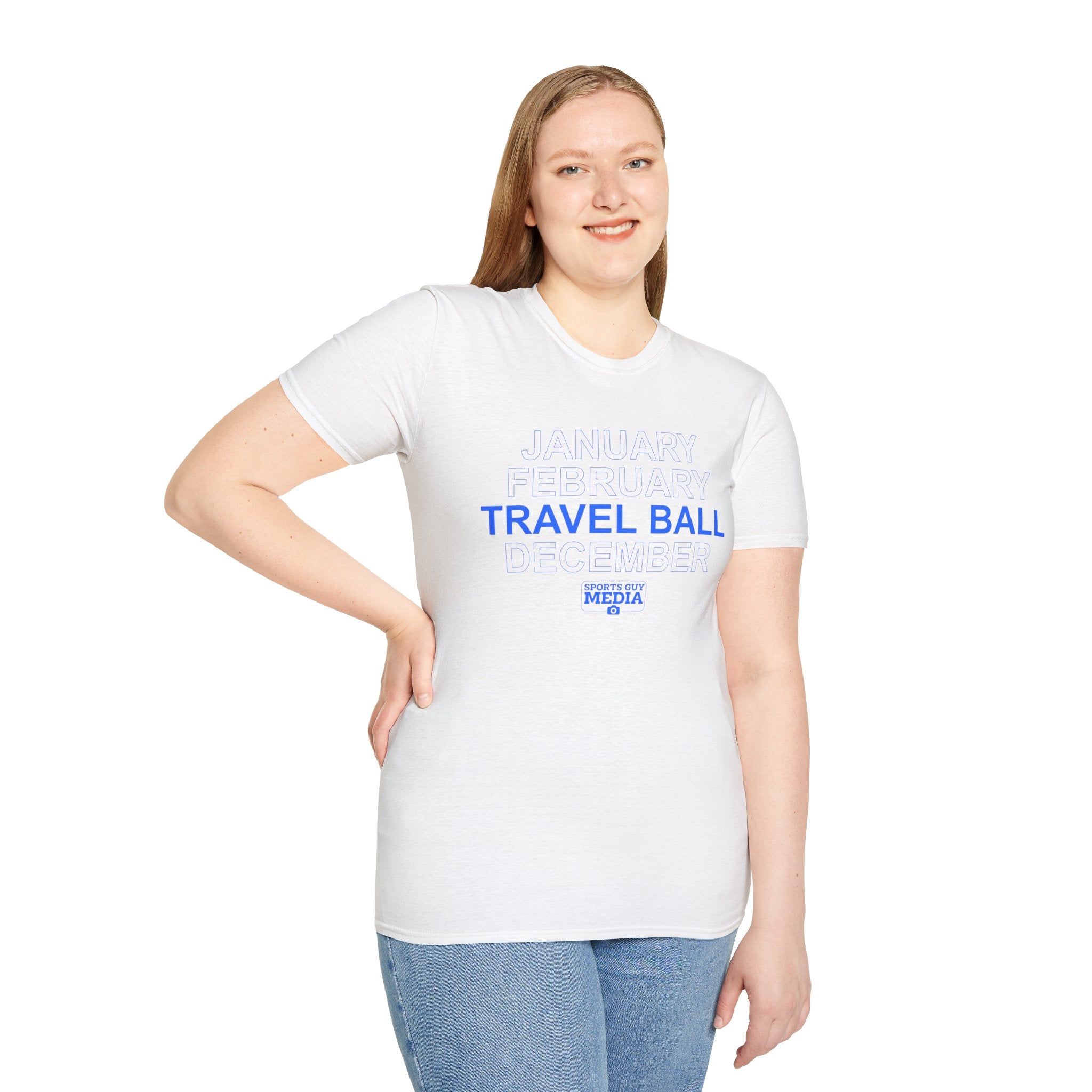 January February TRAVEL BALL December T-Shirt