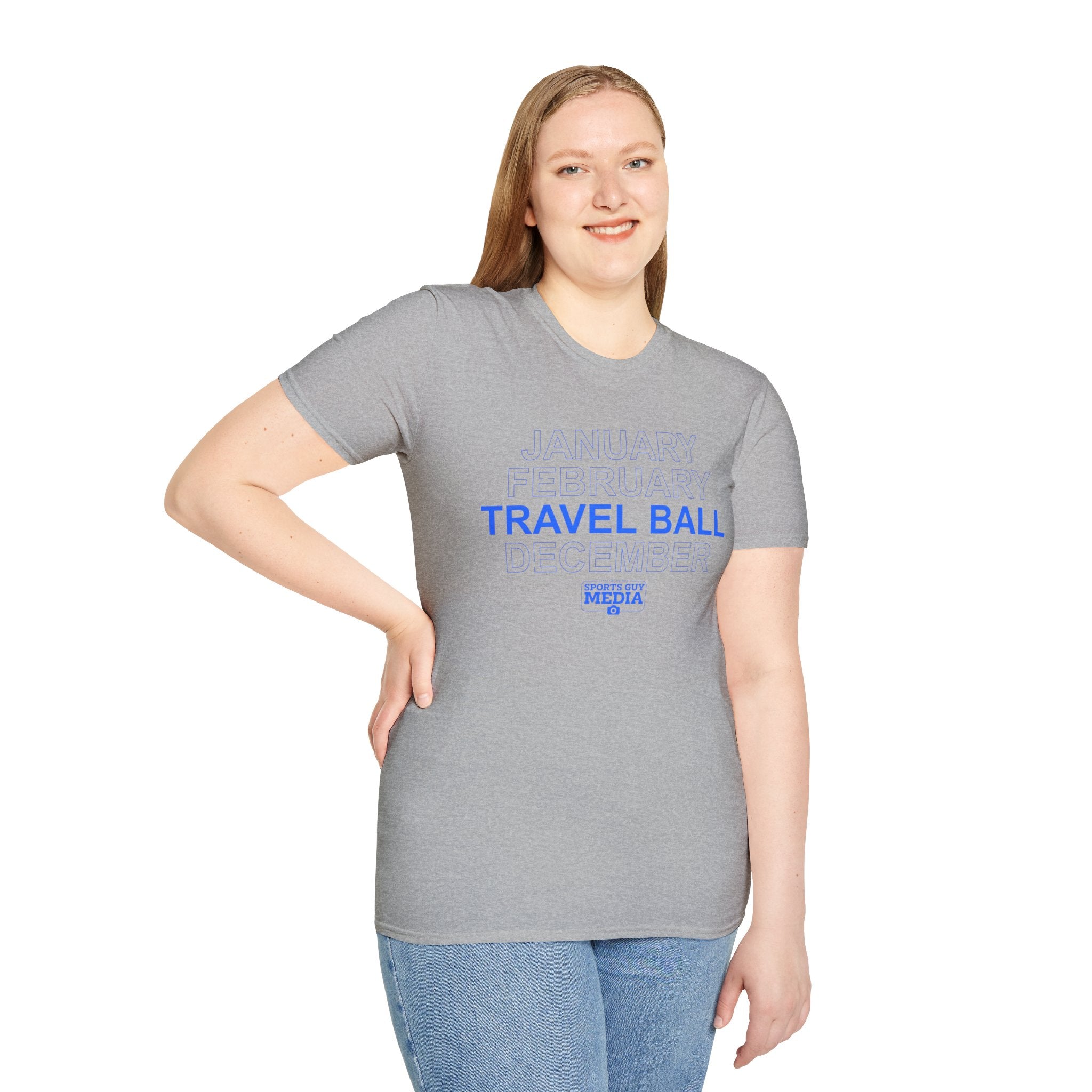 January February TRAVEL BALL December T-Shirt