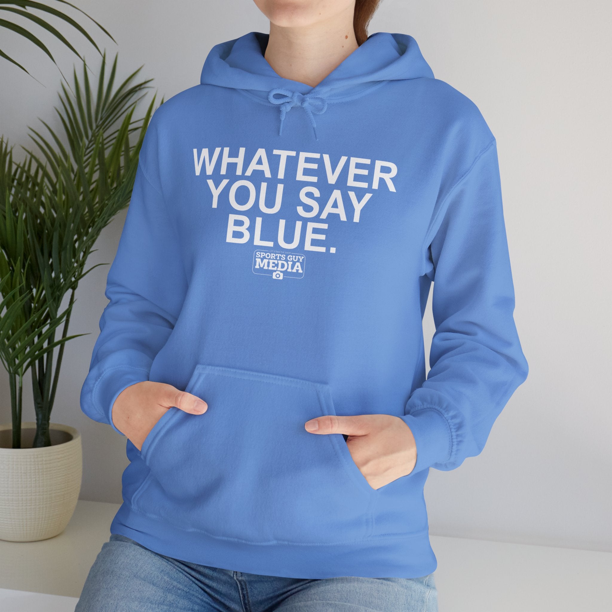 Whatever You Say Blue Hoodie