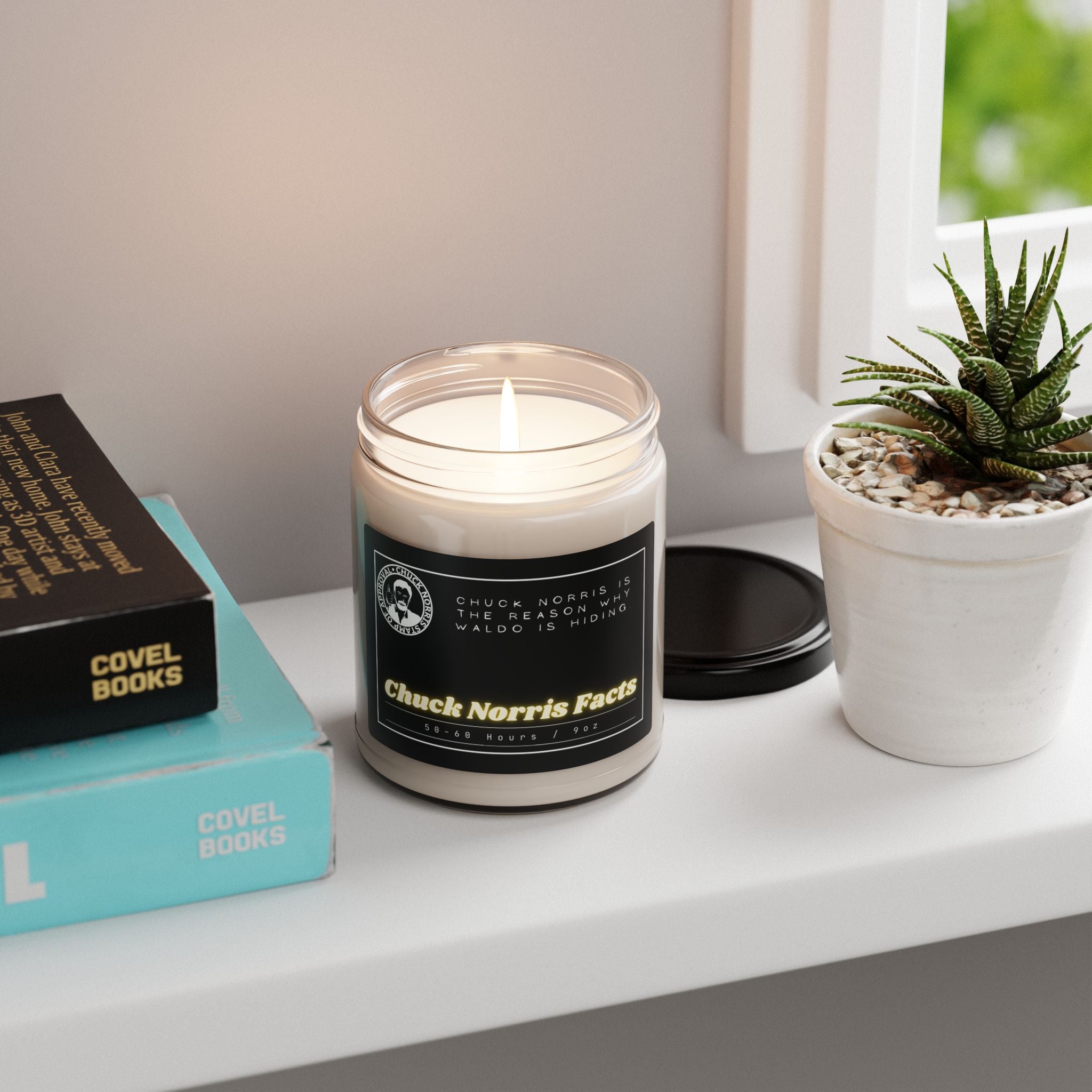 Chuck Norris is the reason why Waldo is hiding. - Chuck Norris Facts - Scented Soy Candle, 9oz