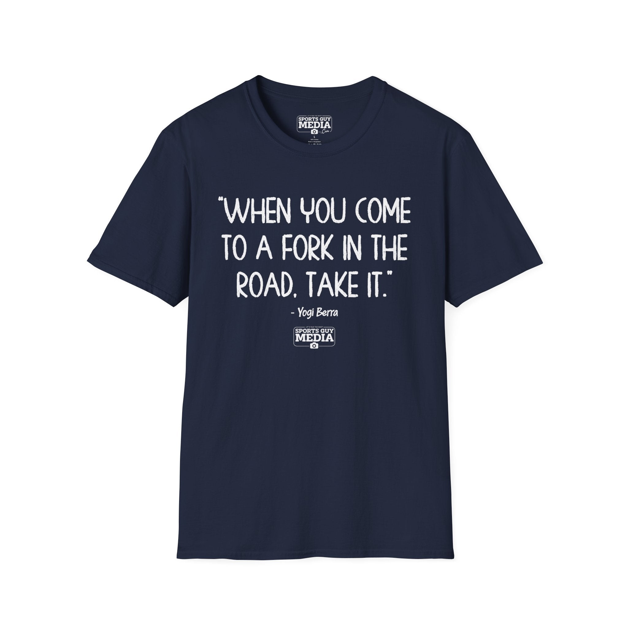 Yogi Berra FORK IN THE ROAD T-Shirt