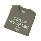 Yogi Berra IT GETS LATE EARLY T-Shirt