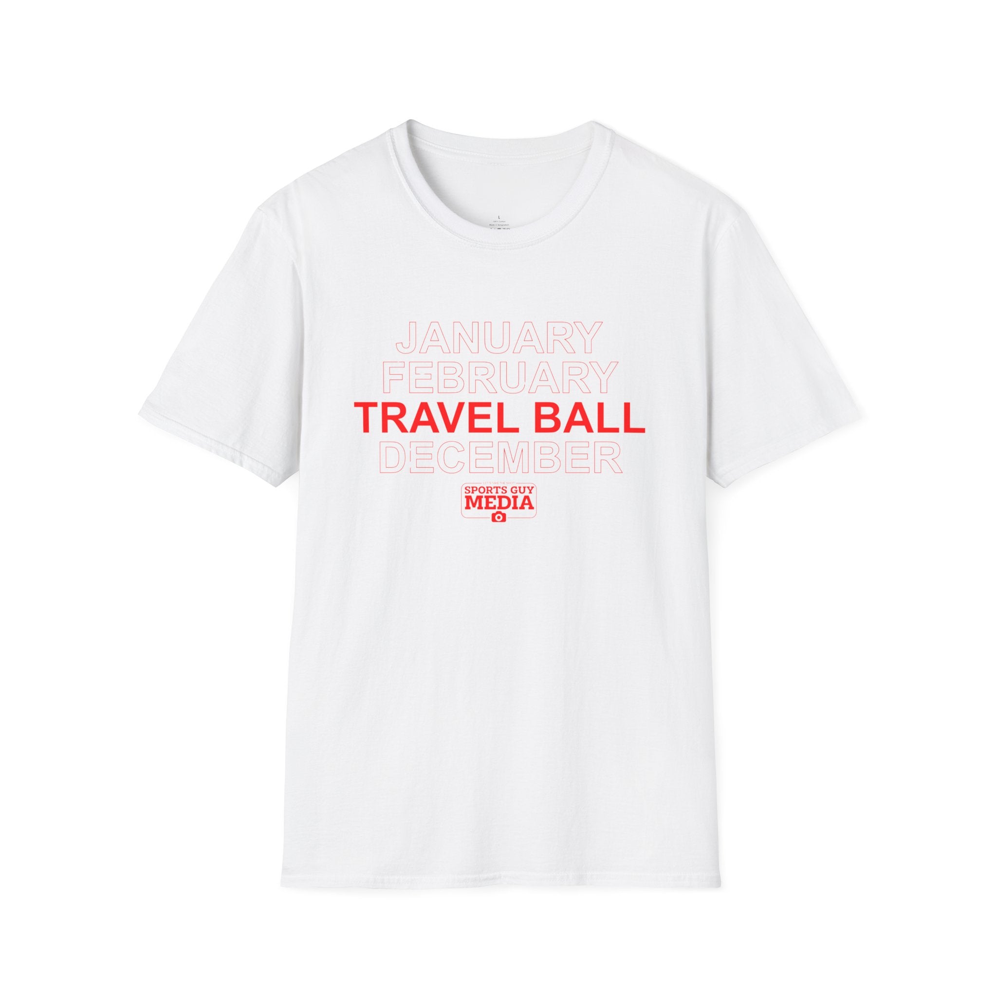 January February TRAVEL BALL December T-Shirt