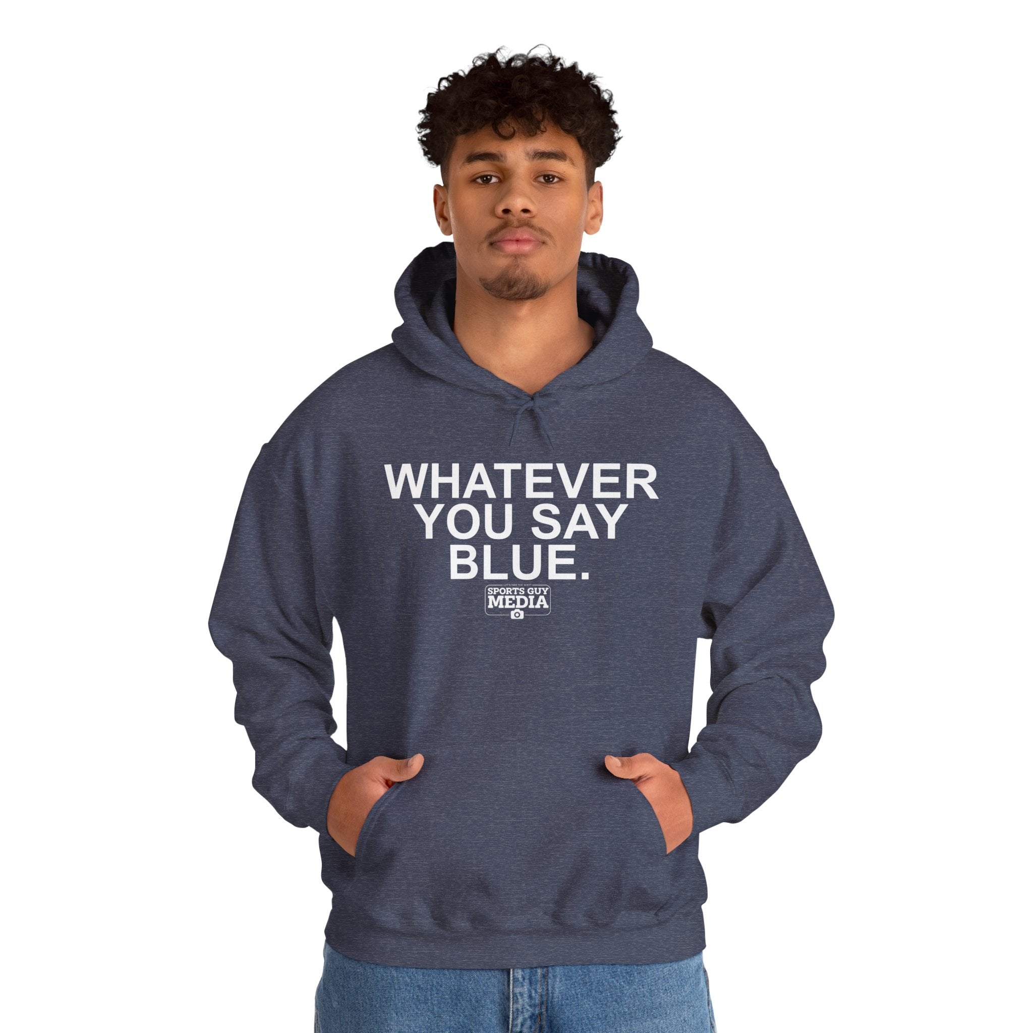 Whatever You Say Blue Hoodie