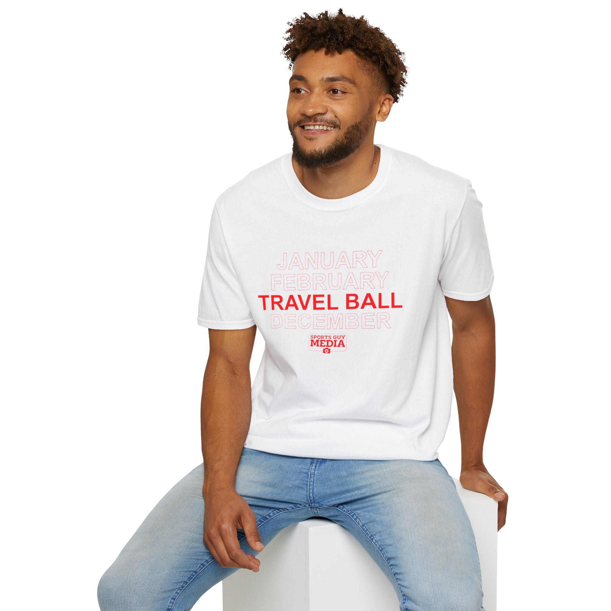 January February TRAVEL BALL December T-Shirt