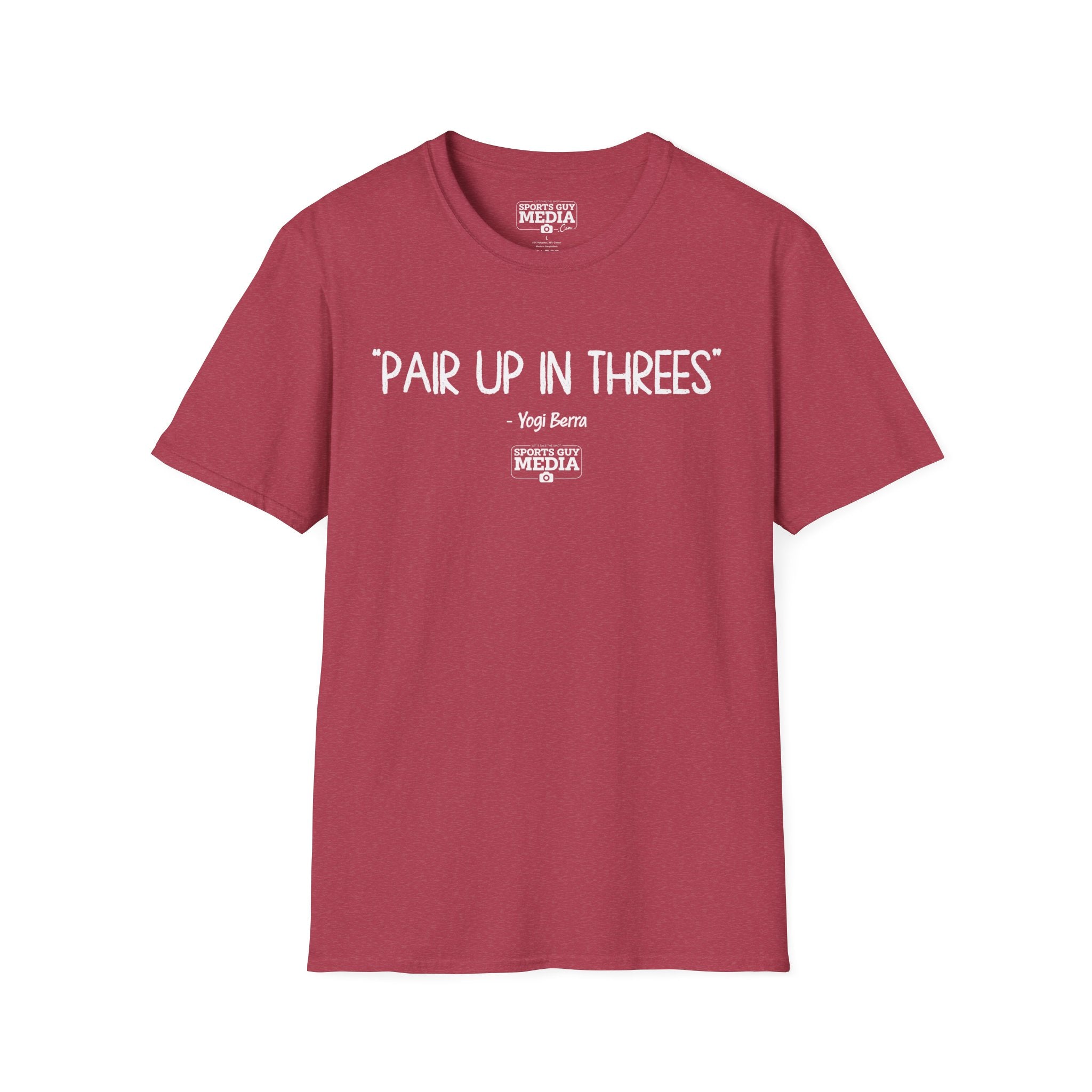 Yogi Berra PAIR UP IN THREES T-Shirt