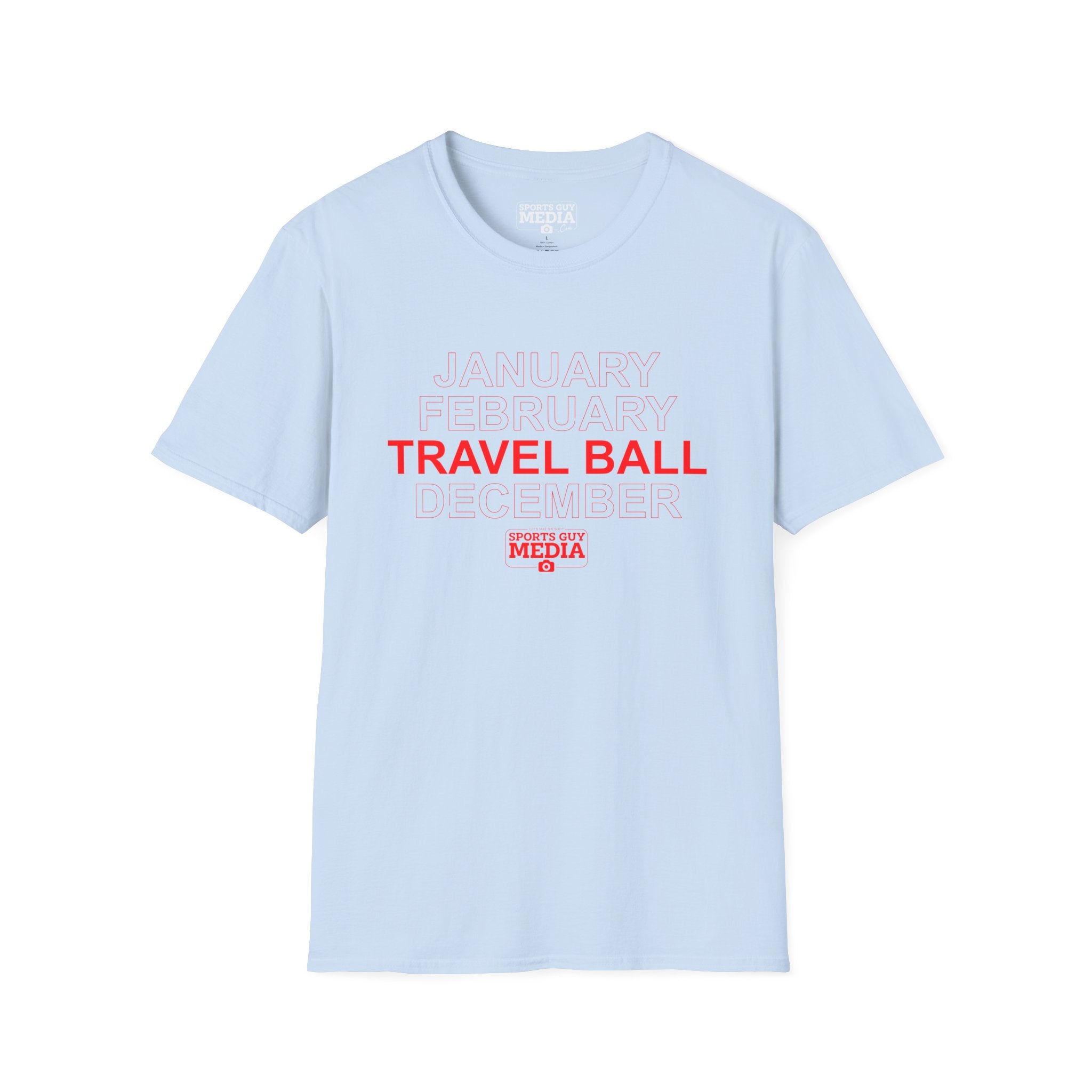 January February TRAVEL BALL December T-Shirt