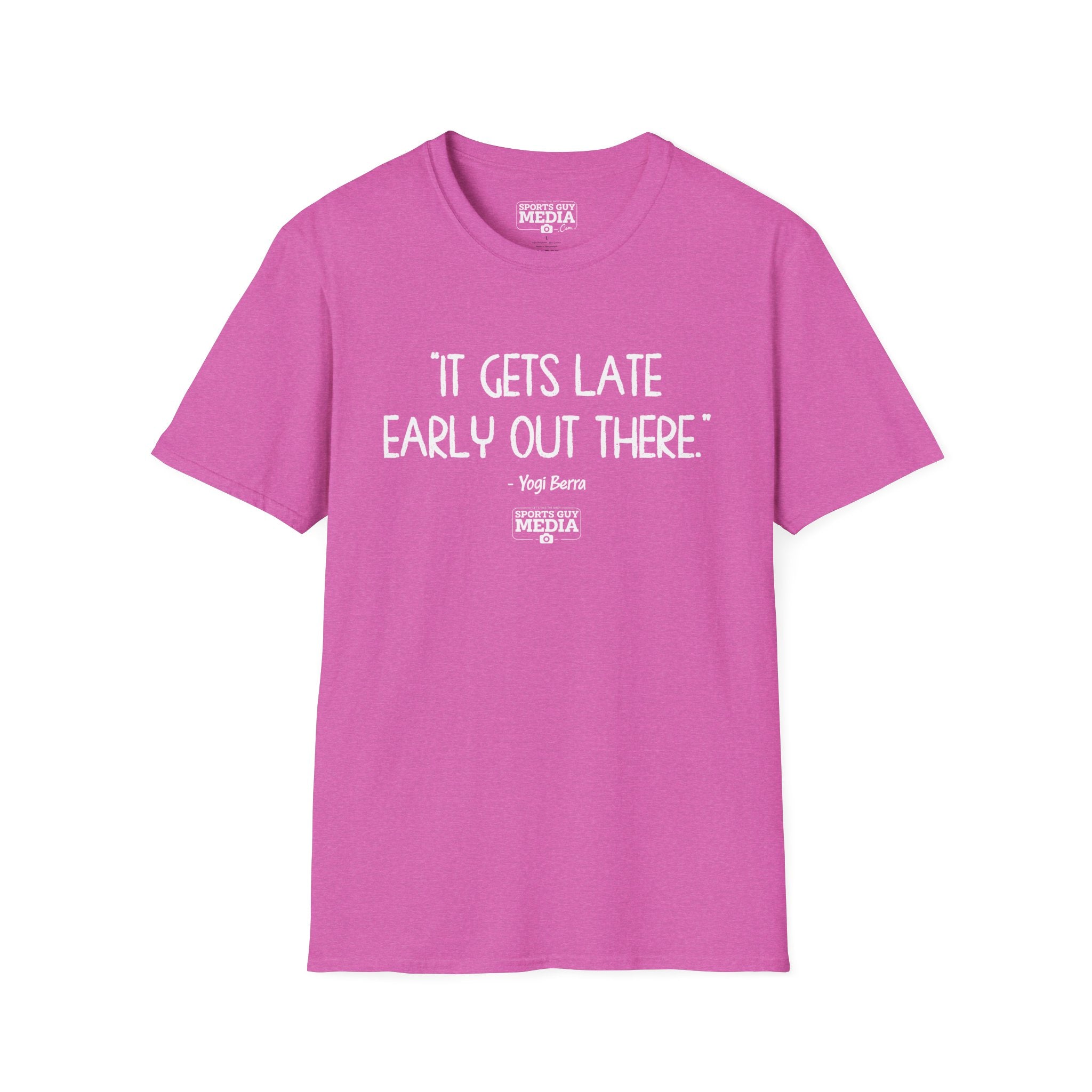 Yogi Berra IT GETS LATE EARLY T-Shirt