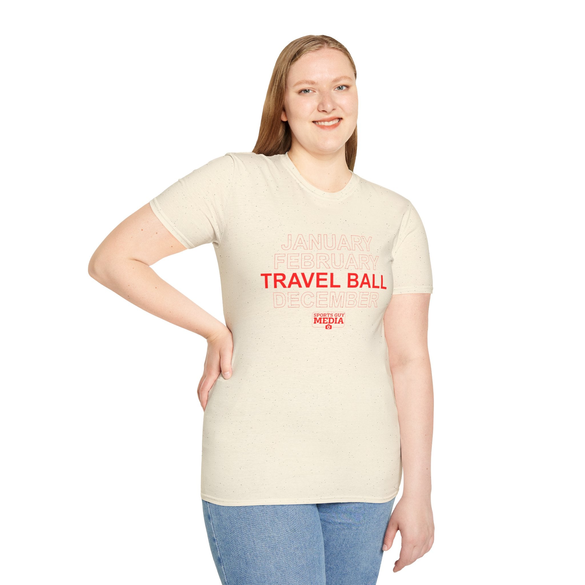 January February TRAVEL BALL December T-Shirt