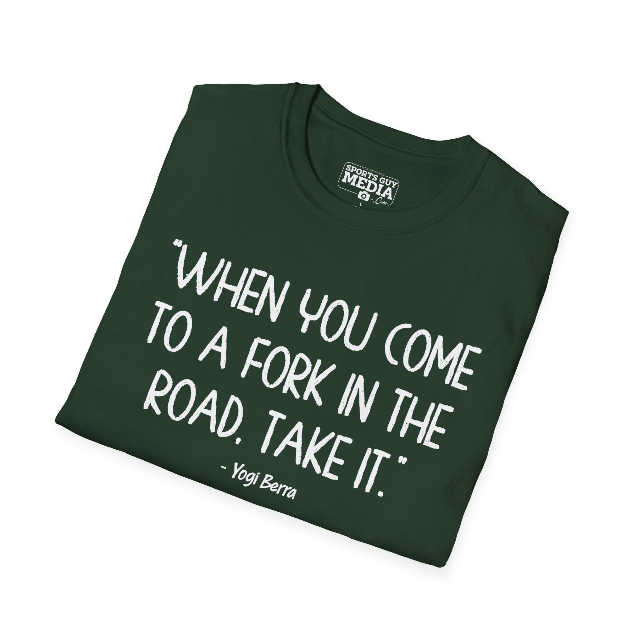Yogi Berra FORK IN THE ROAD T-Shirt