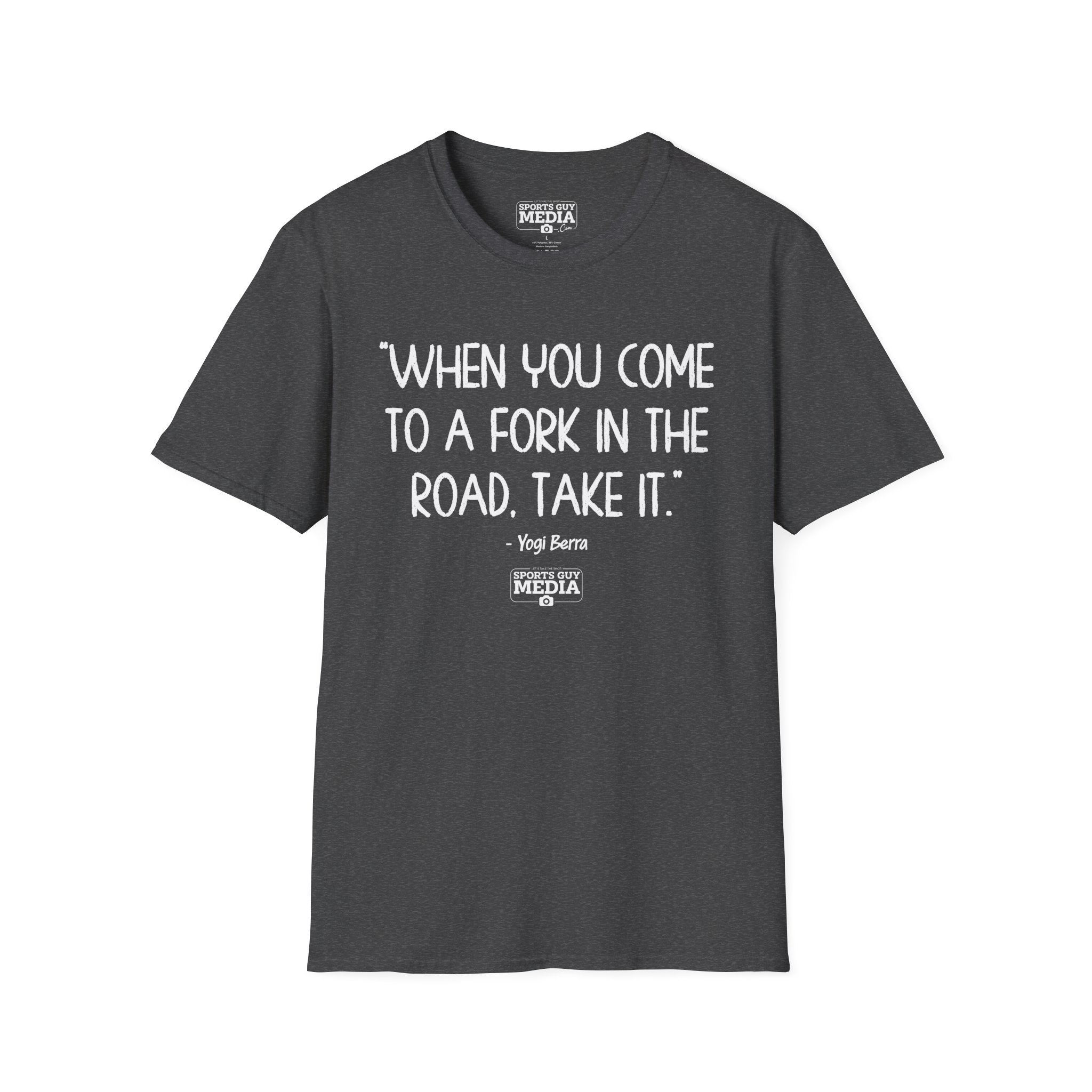 Yogi Berra FORK IN THE ROAD T-Shirt