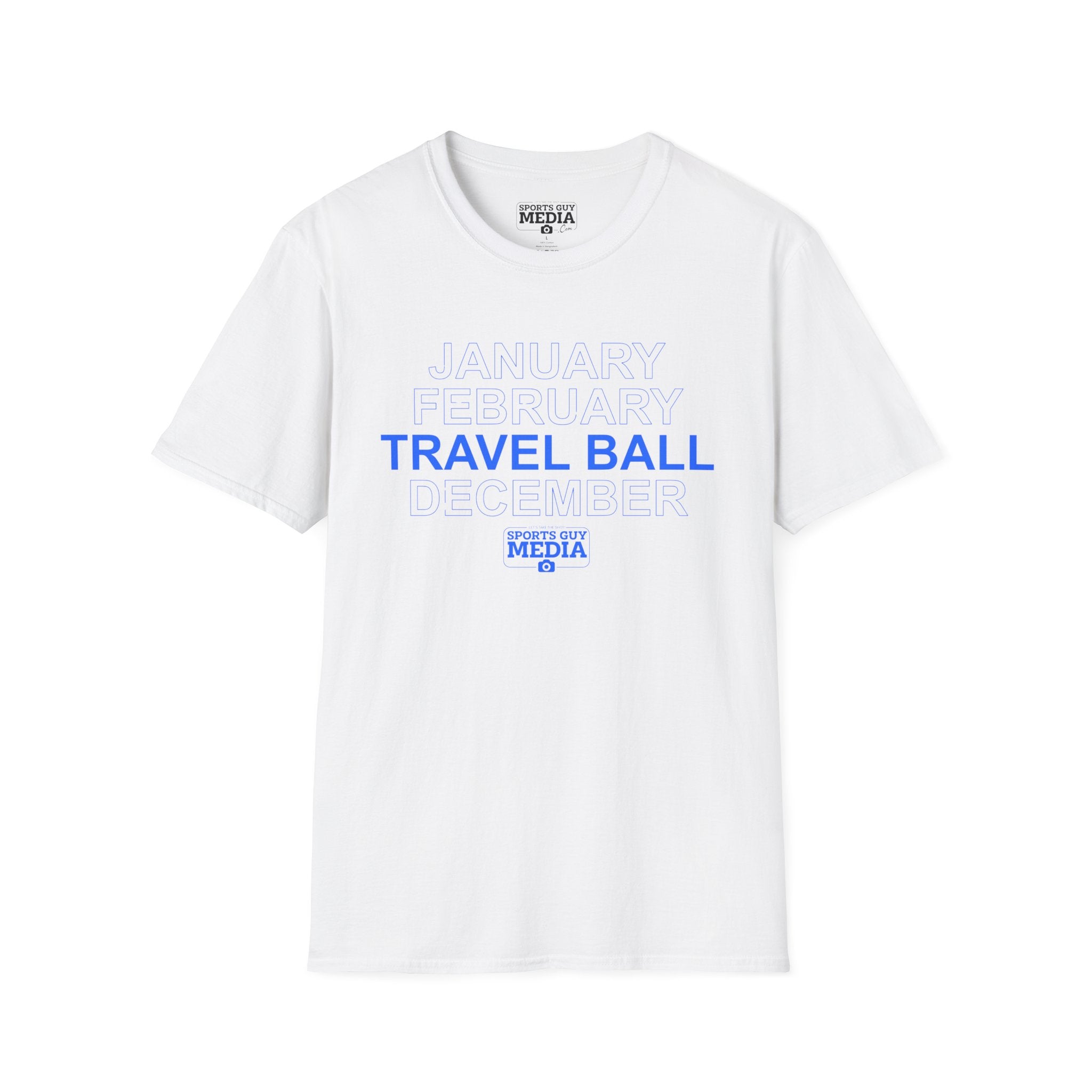 January February TRAVEL BALL December T-Shirt