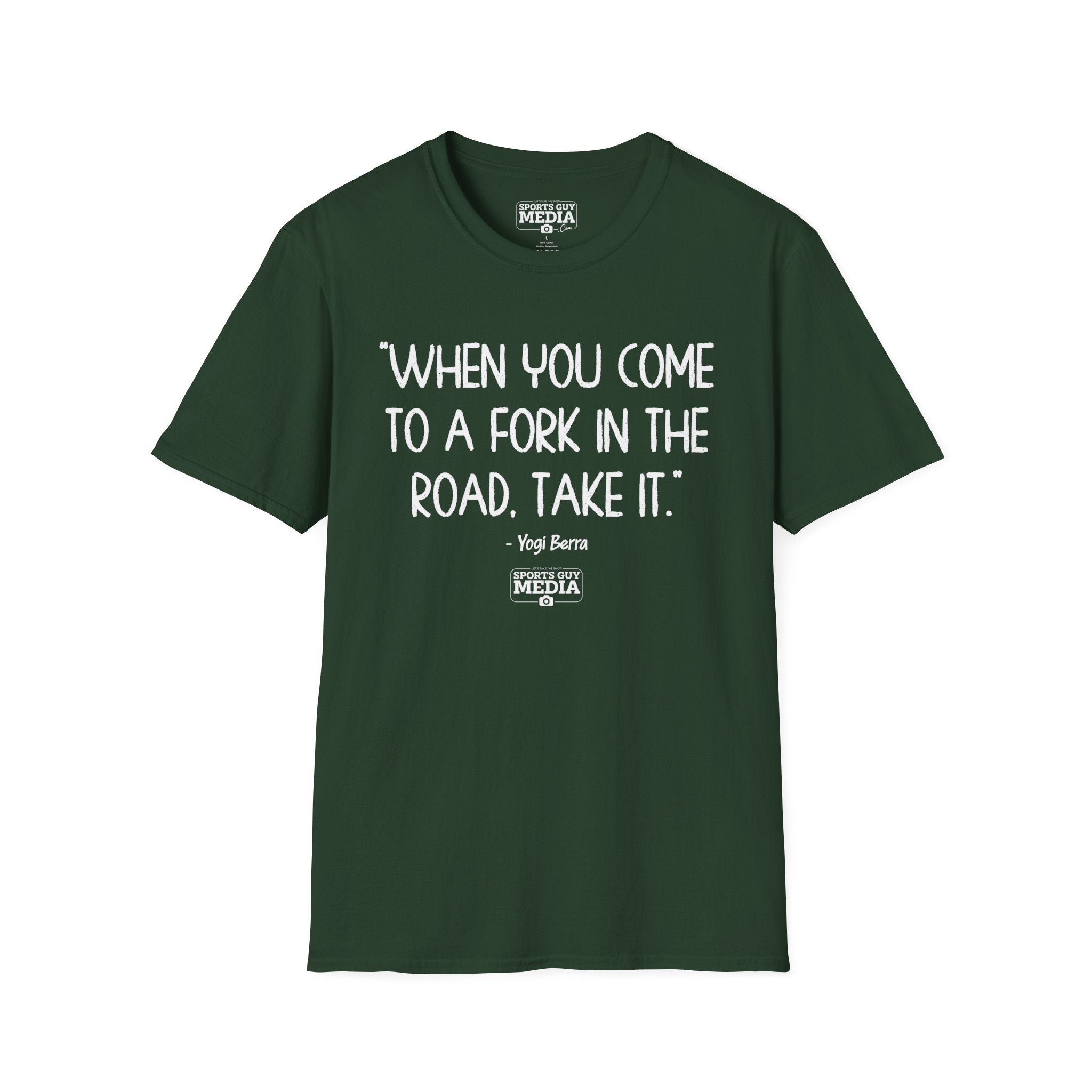 Yogi Berra FORK IN THE ROAD T-Shirt