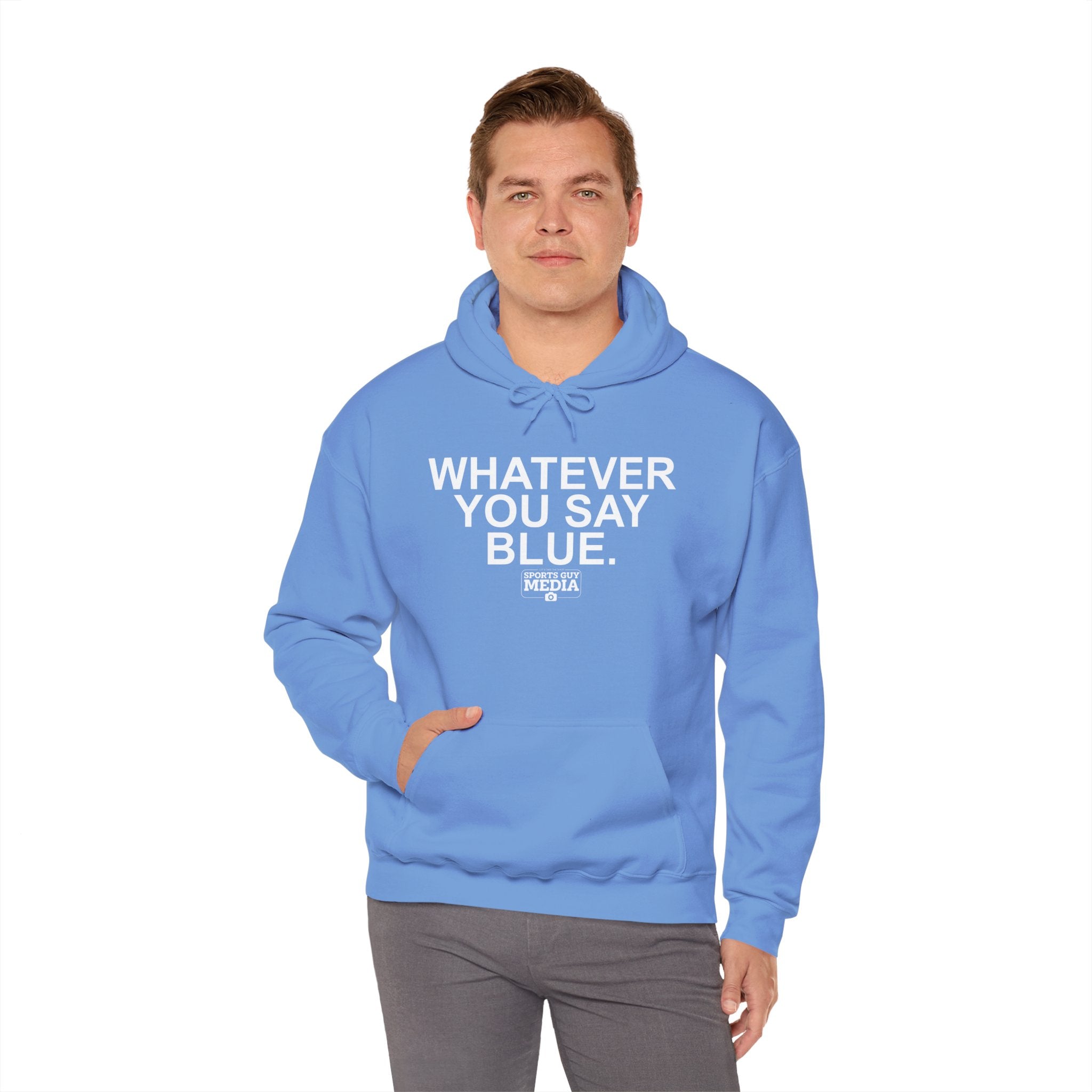 Whatever You Say Blue Hoodie