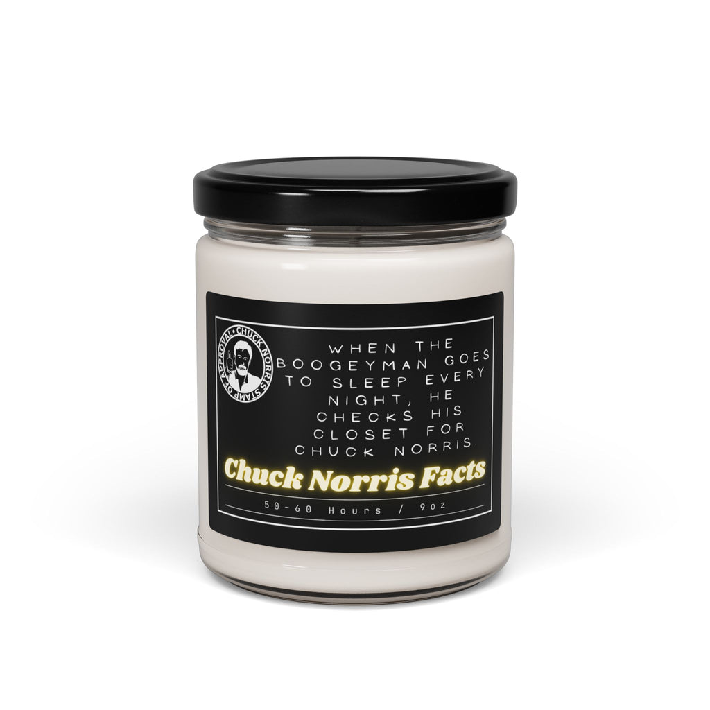 When the Boogeyman goes to sleep every night, he checks his closet for Chuck Norris. - Chuck Norris Facts - Scented Soy Candle, 9oz