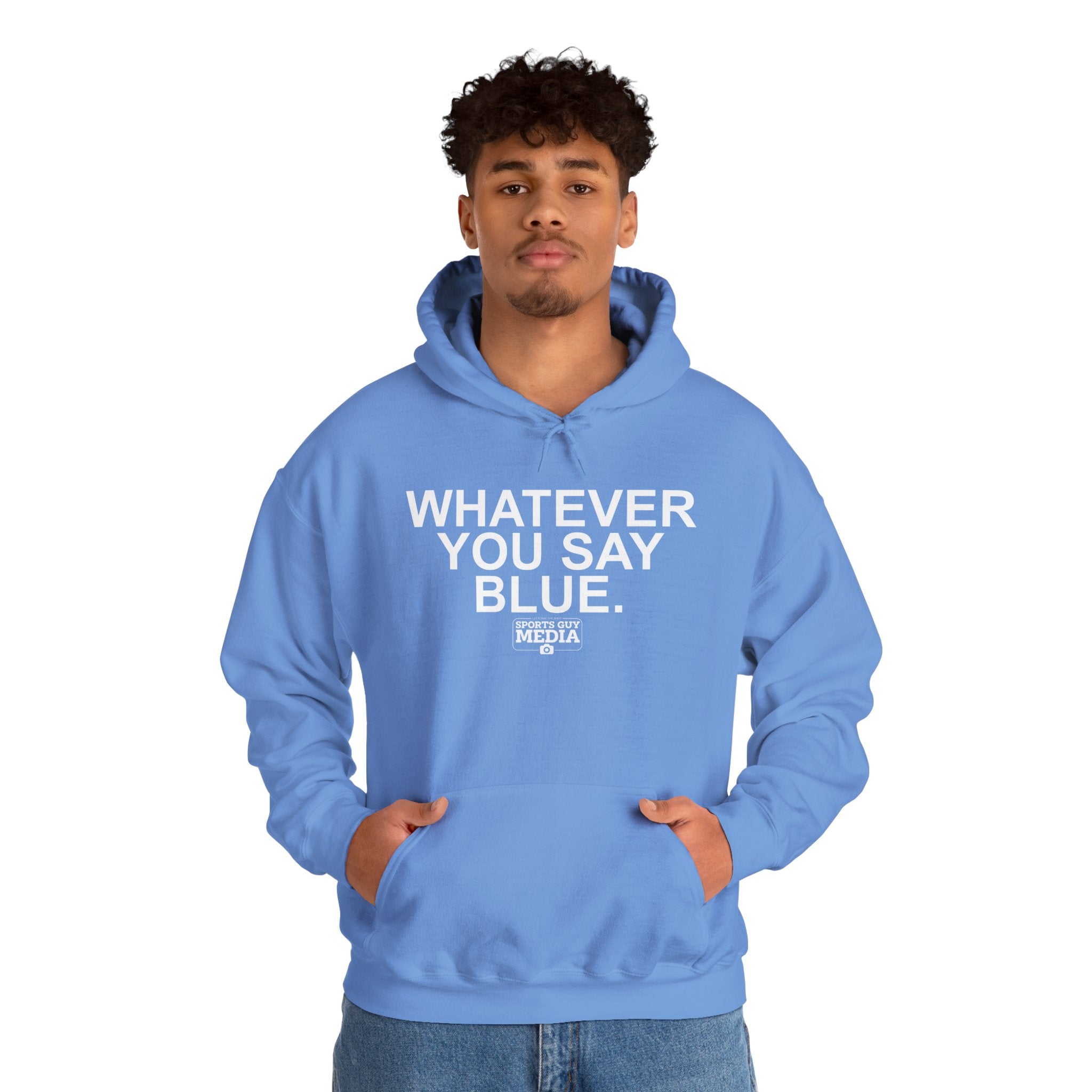 Whatever You Say Blue Hoodie
