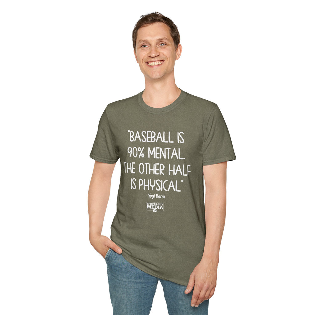 Yogi Berra NINETY PERCENT MENTAL T-Shirt