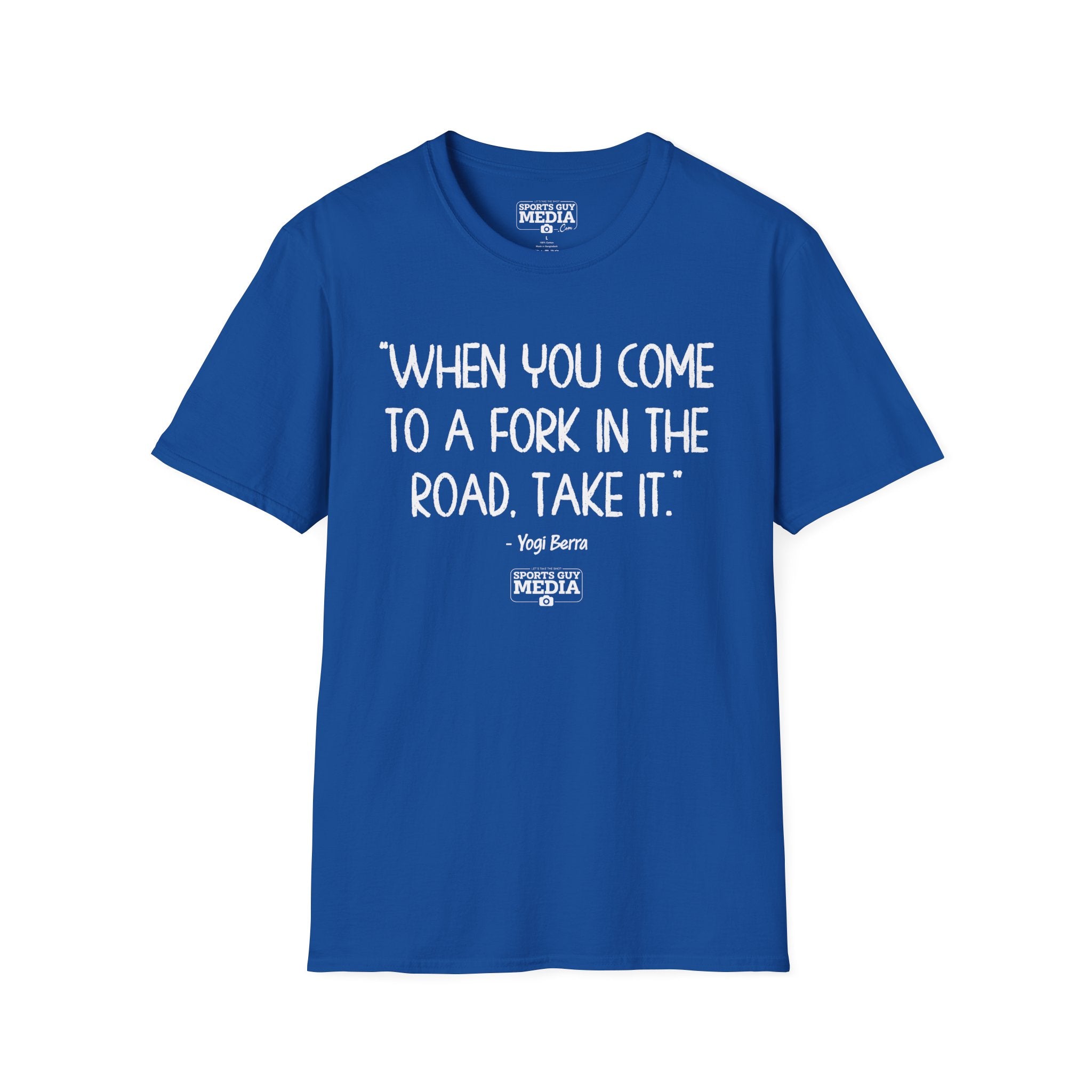 Yogi Berra FORK IN THE ROAD T-Shirt
