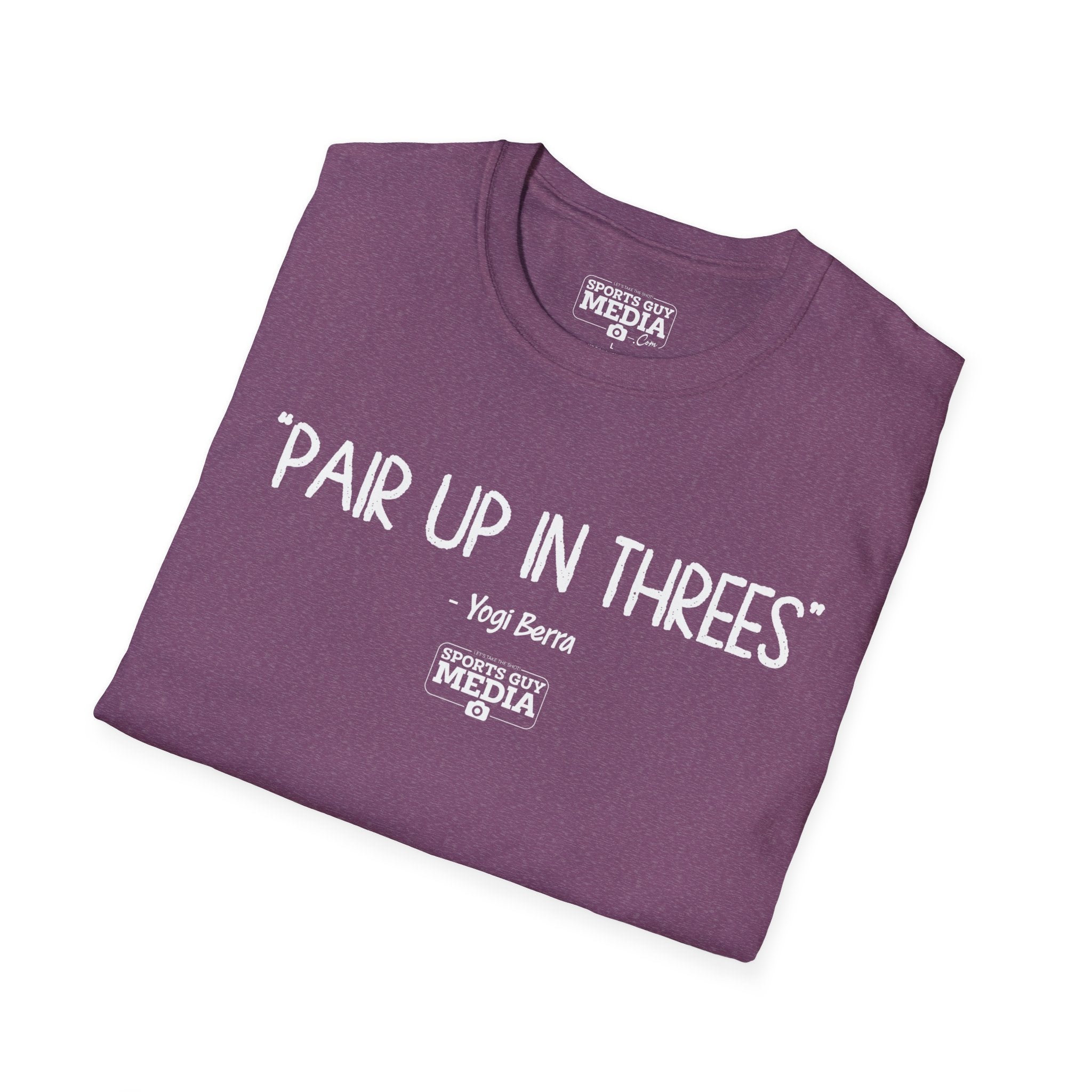 Yogi Berra PAIR UP IN THREES T-Shirt
