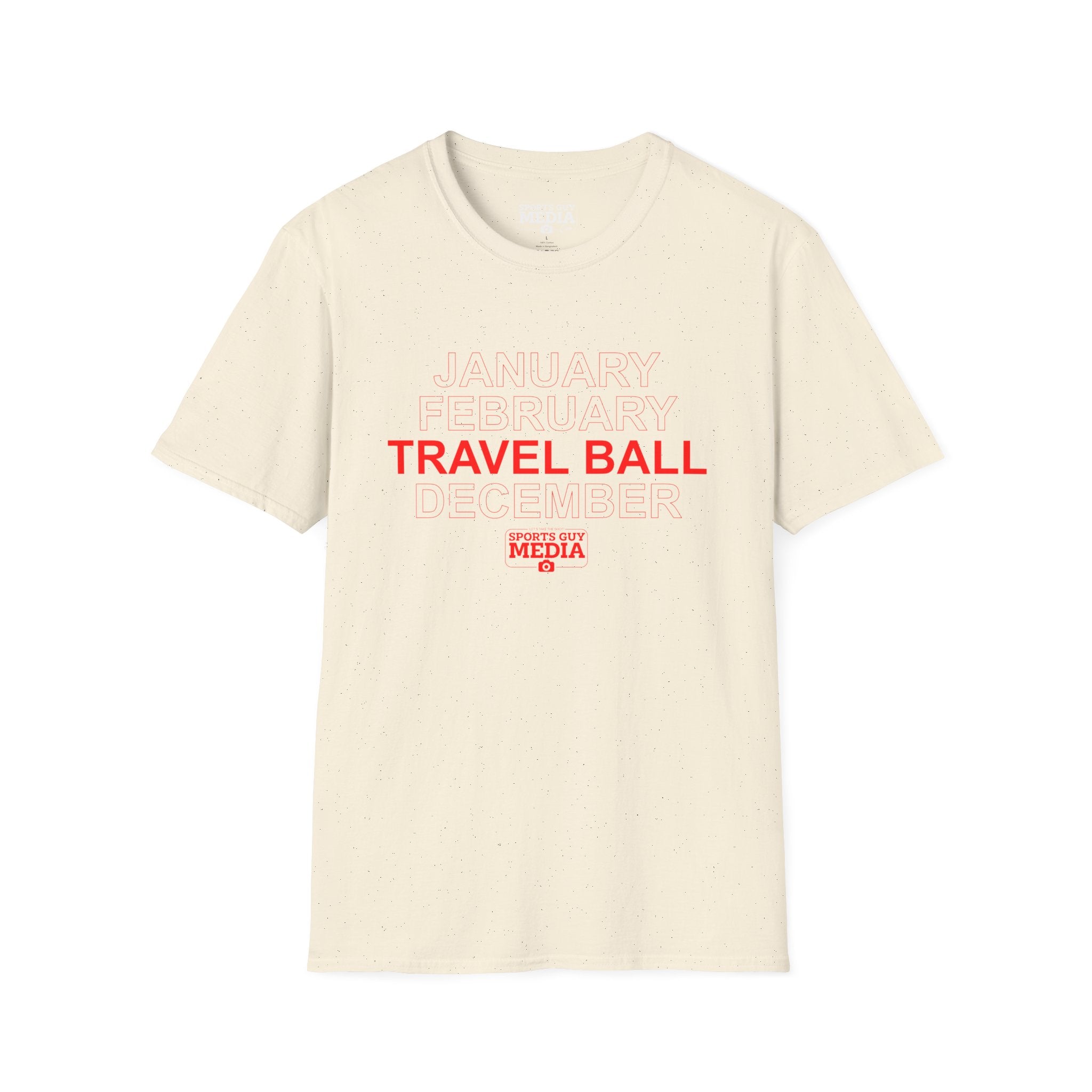 January February TRAVEL BALL December T-Shirt