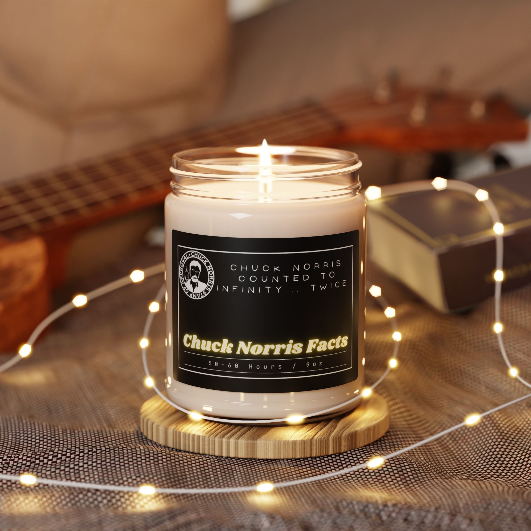 Chuck Norris counted to infinity... twice. - Chuck Norris Facts - Scented Soy Candle, 9oz