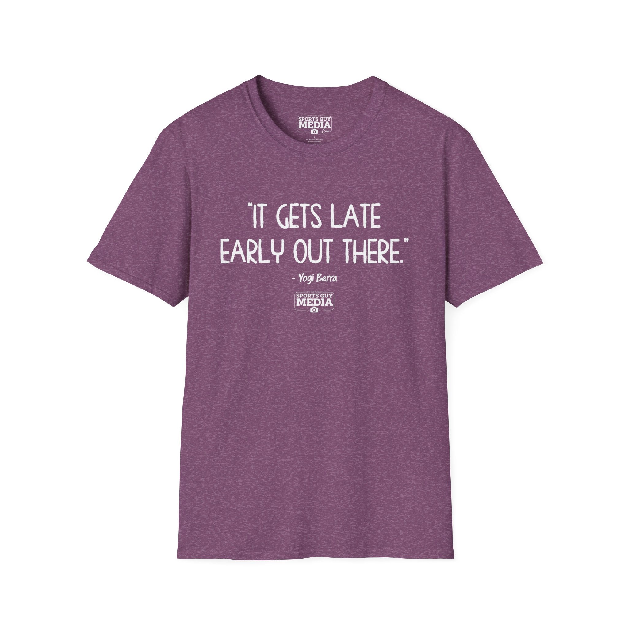 Yogi Berra IT GETS LATE EARLY T-Shirt