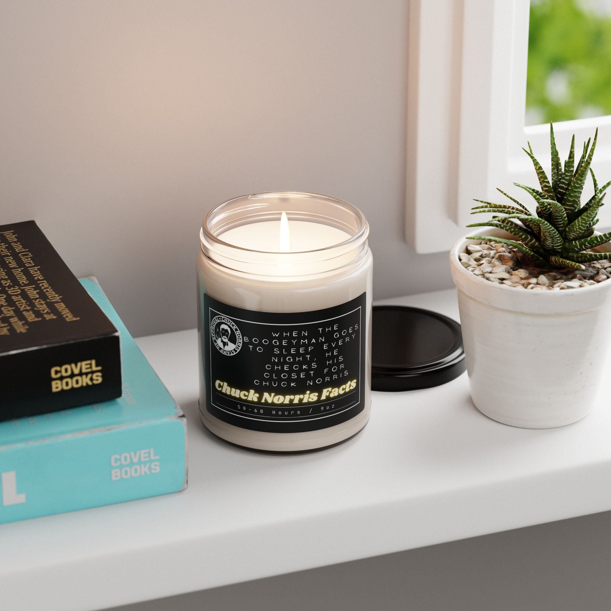 When the Boogeyman goes to sleep every night, he checks his closet for Chuck Norris. - Chuck Norris Facts - Scented Soy Candle, 9oz
