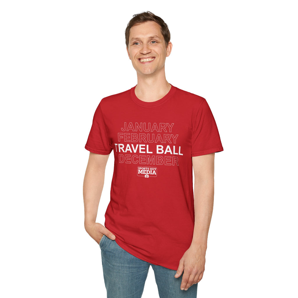 January February TRAVEL BALL December T-Shirt