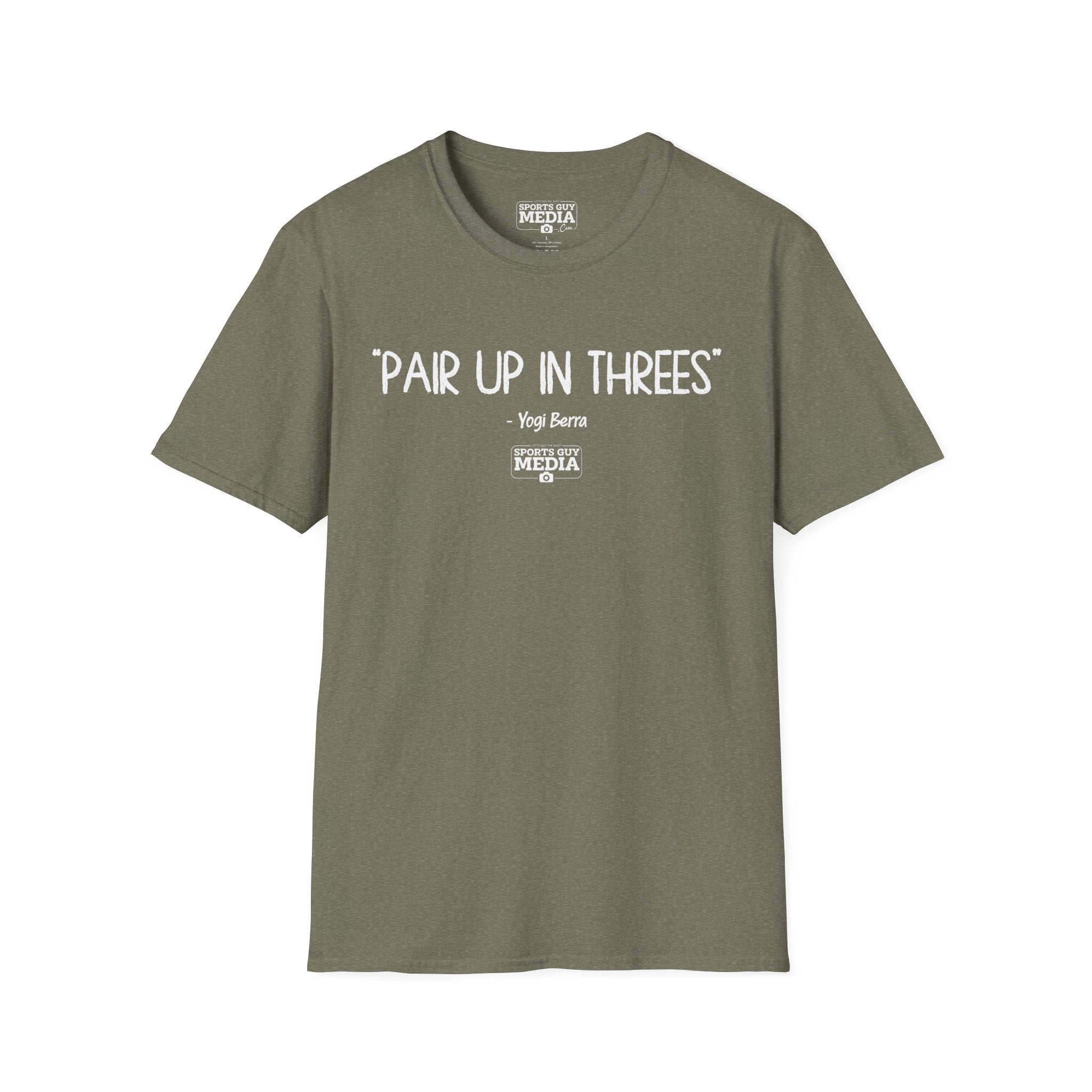 Yogi Berra PAIR UP IN THREES T-Shirt