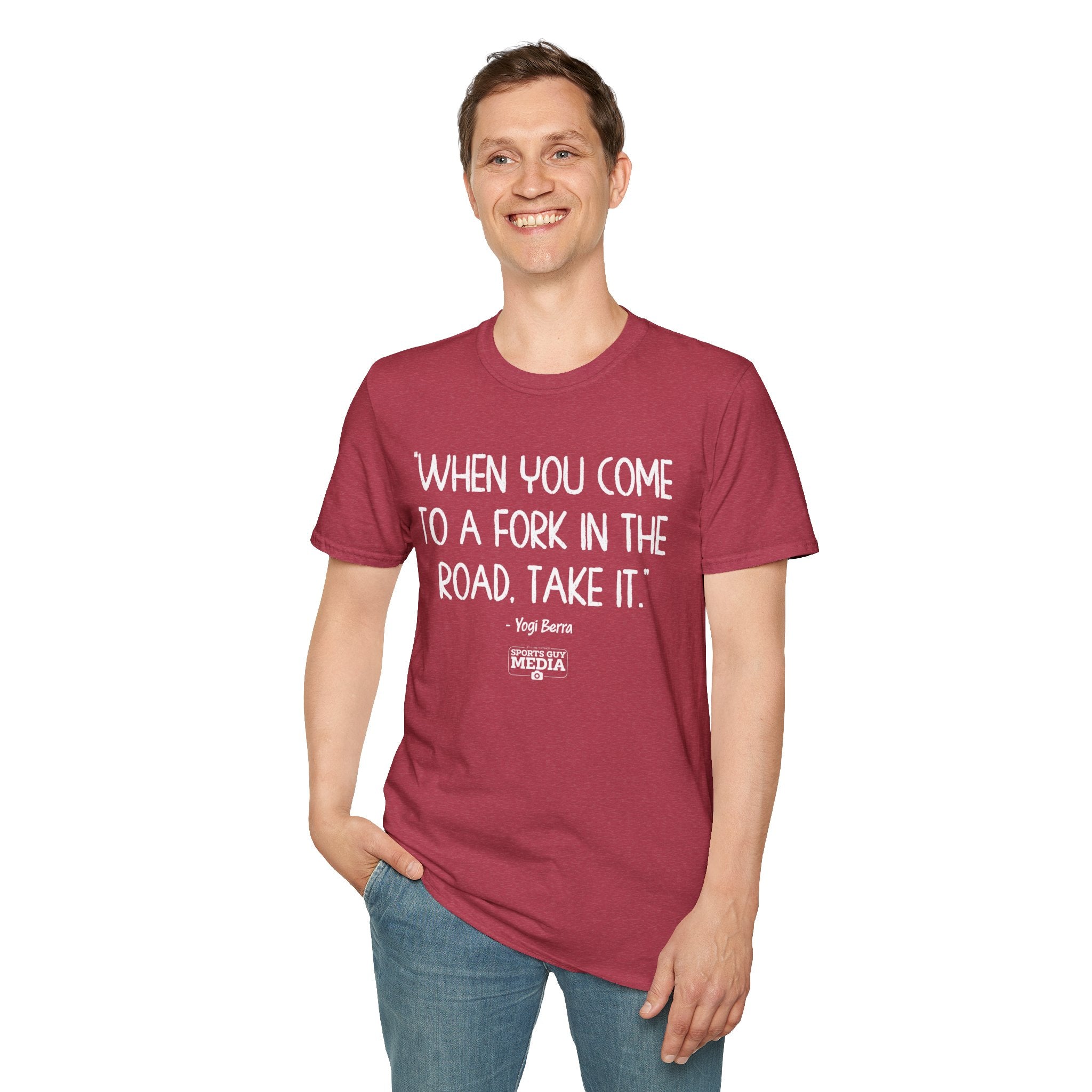 Yogi Berra FORK IN THE ROAD T-Shirt